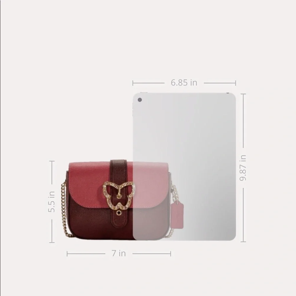 COACH Gemma Crossbody In Colorblock With Butterfly Buckle